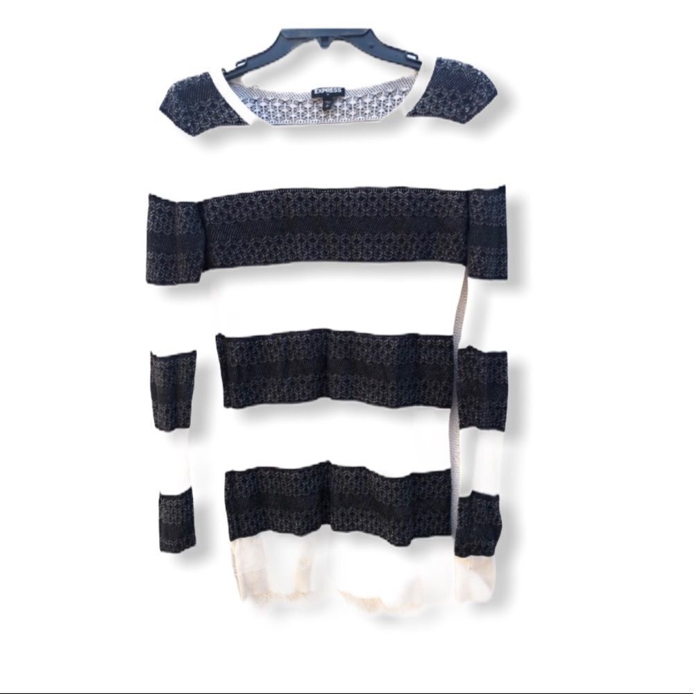 EXPRESS Lightweight Striped Sweater‎